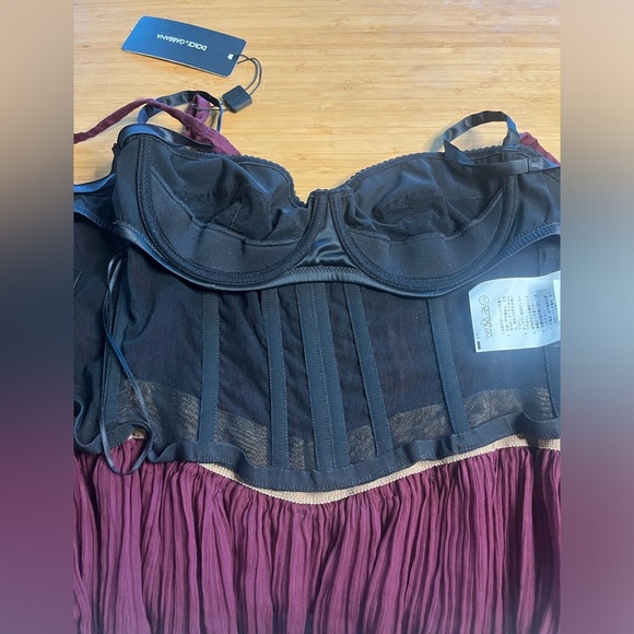 NWT Dolce & Gabbana- Silk Blend and Velvet Corset Top. Size IT 46/ US XS - Picture 10 of 10